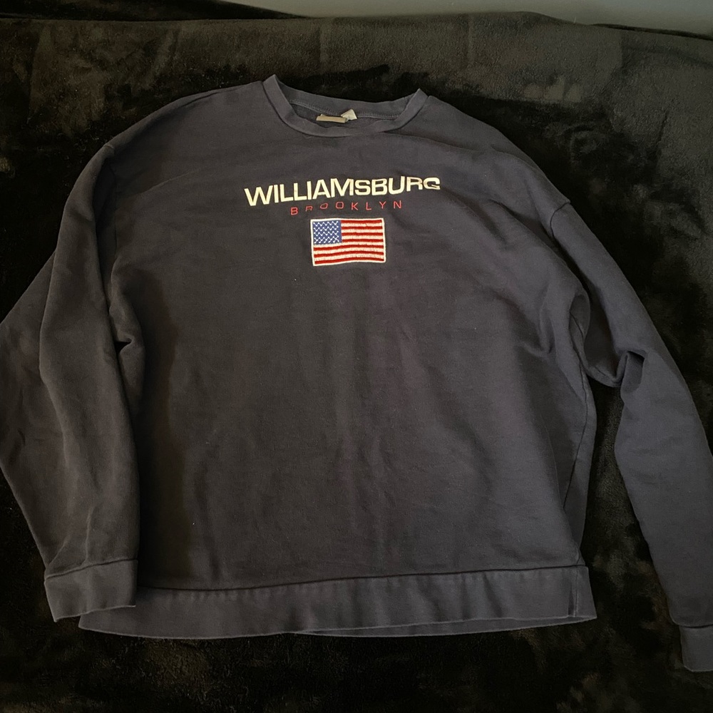 ASOS Short Crewneck Navy Williamsburg (Size L)